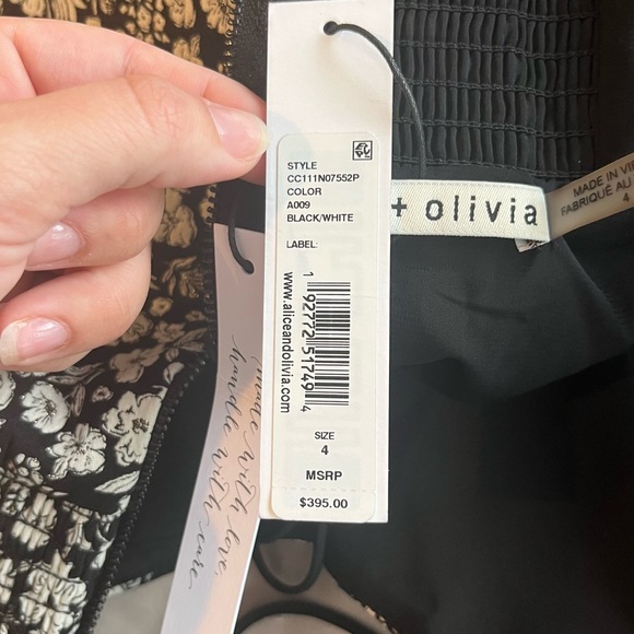 NWT | Alice + Olivia Melvina Floral Mini Dress - Picture 9 of 12